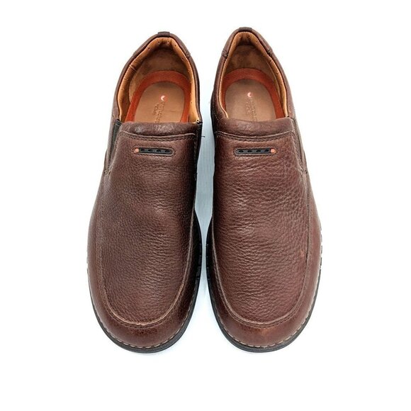 Clarks UNnature Easy Brown Leather Slip-On Shoe 12
